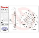 Brzdový kotouč BREMBO 09.B742.51