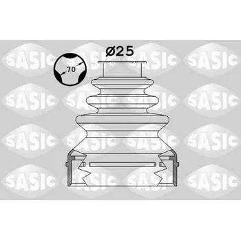 Manžeta ke kolu Sada měchů, hnací hřídel SASIC 1900023