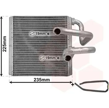 Výměník tepla Vymenik tepla, Vnitrni vytapeni VAN WEZEL 13006410