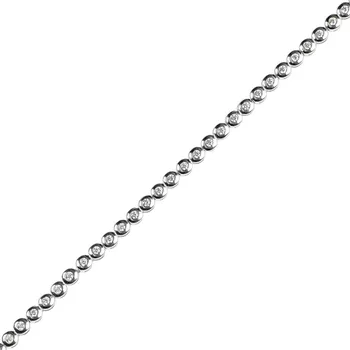 Náramek Decentní náramek Shauna Materiál šperku: Bílé zlato, Délka: 17 cm