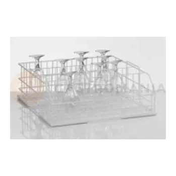 Přípravek do myčky Kovový koš na sklo, čtyři řady 165 mm | WINTERHALTER, 85000449