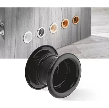 Větrací průchodka plastová kulatá - černá