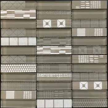 Obklad MOSAIC Mozaika sklo-kámen broušená MKS902