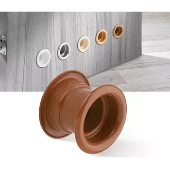 Větrací průchodka plastová kulatá - světle hnědá