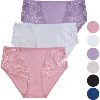 Kalhotky FANNIFEN Dámská kalhotky YW4216 3 ks Barva: Mix, Velikost: XL