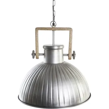 Stojací lampa Stropní světlo DKD Home Decor Stříbřitý Železo Mangové dřevo 50 W (41 x 41 x 40 cm)