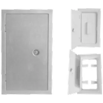 Kouřovod Karl komínová dvířka DK4, 140 x 270mm - bílá