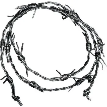 Náramek Kožený náramek / obojek OSTNATÝ DRÁT Velikost: UNI