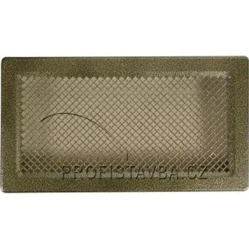 Větrací mřížka Karl KLASIK ventilační mřížka bez žaluzie 192 x 123mm - zlatá patina
