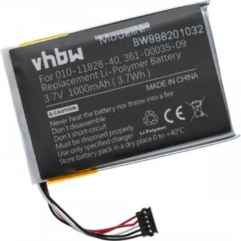 Příslušenství k chytrým hodinkám VHBW Baterie pro Garmin T 5 Mini / TT 15 Mini, 1000 mAh