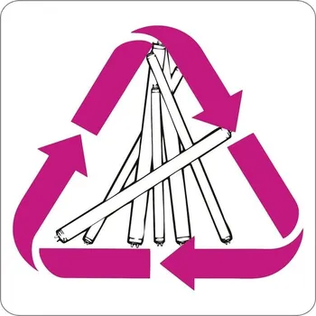 Odpadkový koš Samolepicí značka - fluorescenční světla