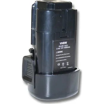 VHBW Baterie pro Black &amp; Decker LB12 / LBX12 / LBXR12, 12 V, 1.5 Ah