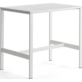 Jednací stůl Stůl VARIOUS, 1200x800 mm, výška 1050 mm, bílé nohy, bílá