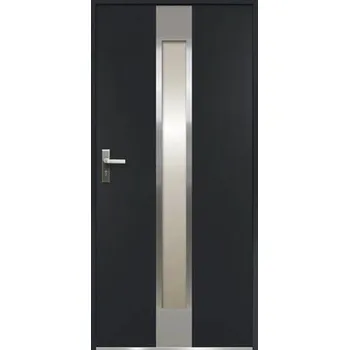 Vchodové dveře Kovové vchodové dveře S68 Neptun 90L antracit otevírání dovnitř