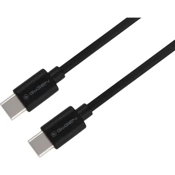 Kabel GoGEN USB-C / USB-C, 60W, 0,3m - černý