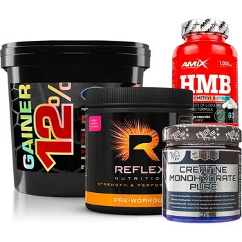 Protein Explomax Balíček pro nabírání svalů #2 5000g + 500g + 300g + 120kps Příchuť: banán