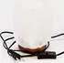 Solná lampa Ancient Wisdom Lampa z bílé himalájské soli na podstavci 3-5 kg