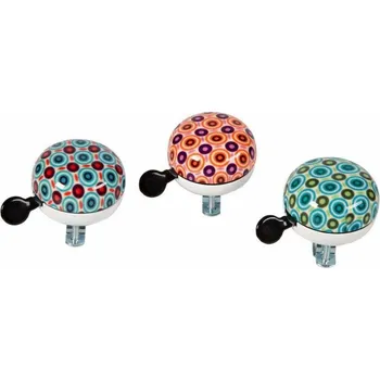 Zvonek na kolo WIDEK Zvonek na kolo WIDEK DING DONG ART COLLECTION RETRO 60mm 3 barvy box 10ks (NOVÝ)