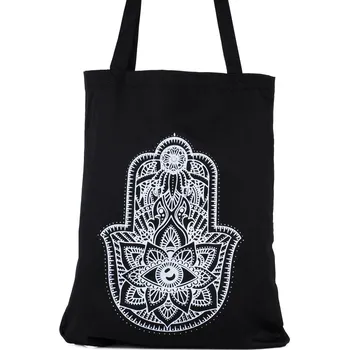 Taška Shoppy Hamsa černá