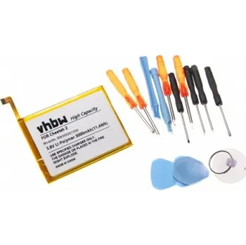 Baterie pro mobilní telefon VHBW Baterie pro Cubot Cheetah 2, nástroj součástí, 3000 mAh