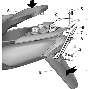 Zavazadlo na motocykl SHAD Nosič kufru SHAD Jog od 02 130.Y0JG52ST