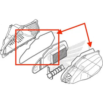 Těsnění pro motocykl Honda Těsnění vzduchového filtru PCX 17213KZR600