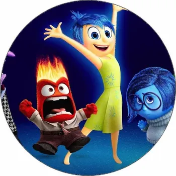 Jedlá dekorace na dort Jedlý papír V hlavě Emoce 19,5 cm