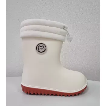 Chlapecké holínky Barefoot zateplené holínky béžové 28