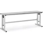 Výškově nastavitelný pracovní stůl MOTION, elektrický, 300 kg, 2500x600 mm, šedá