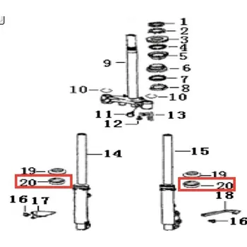 Keeway Gufero vidlice Focus 43260K00P000