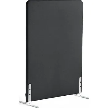 Paraván Paraván ZONE, 1360x1000x46 mm, potah Hush, bílé nohy, tmavě šedá