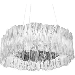 SLAMP ACRSM00SLV01T30NMTEU Accordéon, designové svítidlo se stříbrnou, 52W 3000K stmívatelné, prům. 57cm