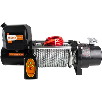 Příslušenství pro přívěs PRESKO Elektrický naviják PEW 12000, 5.5T, 12000 lbs, ocelové lano