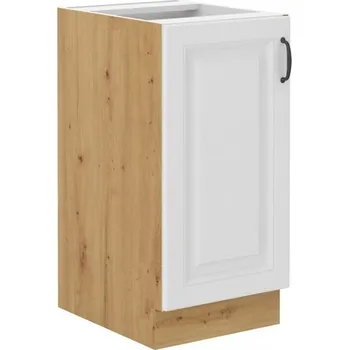 Stolarz-Lempert Kuchyňská skříňka Stilo WHAR - dolní 40 D 1F, bílá + Artisan