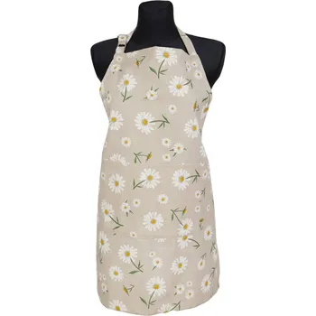 Kuchyňská zástěra Tegatex Kuchyňský set zástěra a chňapka - kopretiny Sada: Chňapka