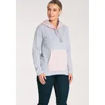 Bavlněná mikina s dlouhým rukávem M1045 Barva: Růžová, Velikost: L