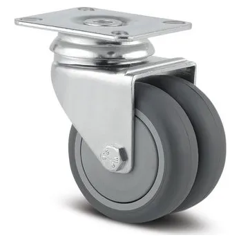 Pojezdové kolečko Agila Twin TENTE Přístrojová kolečka 75mm, otočná, plotýnka, 2970PJP075P50