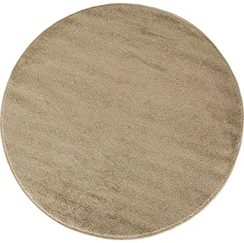 Koberec Kusový koberec kulatý PORTOFINO béžový Jednobarevný 1cm až 1,9cm PORTOFINO 20/20/60 60x60 Béžová