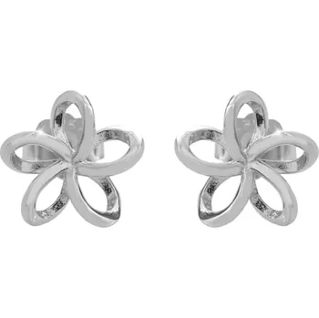 Náušnice Stříbrné náušnice s motivem mini propletený květ
