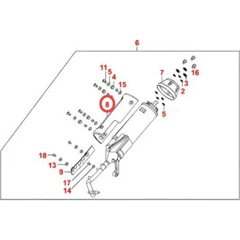 Kymco Kryt výfuku Kymco MA2796