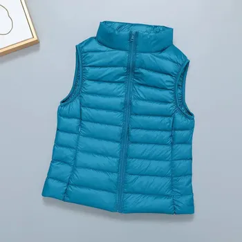 Dámská vesta Tenká prošívaná vesta Barva: Modrá, Velikost: 3XL