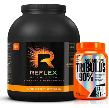 Anabolizér Reflex Nutrition One Stop Xtreme 4350g + Tribulus 90 % 100 tablet Příchuť: slaný karamel