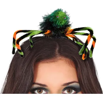 Karnevalový doplněk Zelený pavouk na čelence