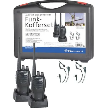 Vysílačka Midland G10 Pro PMR 2er Handwerker-Koffer C1107.S1 PMR radiostanice sada 2 ks