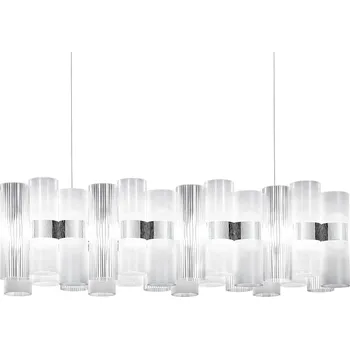 SLAMP LALSXXLWHT01T00NMTEU La Lollo white suspension linear 100, designové závěsné svítidlo, 70W LED 2700K stmívatelné, délka 93cm