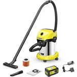 Aku vysavač na mokré a suché nečistoty WD 3-18 S Battery Set