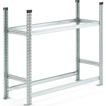 Dílenský regál Regál na pneumatiky TRANSFORM, 2 úrovně, 1275x1050x400 mm