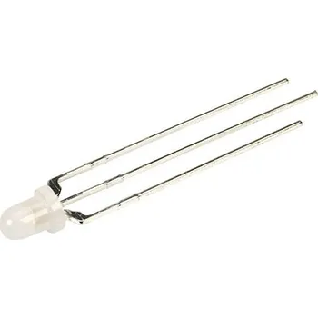 Dioda Kingbright vícebarevná LED červená, zelená kulatý 3 mm 50 mcd 60 ° 30 mA, 25 mA 2 V, 2.2 V