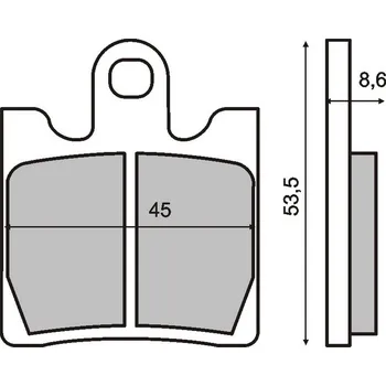 Brzda pro motocykl CL Brakes Brzdové destičky 0380 CL 200.3049.MS