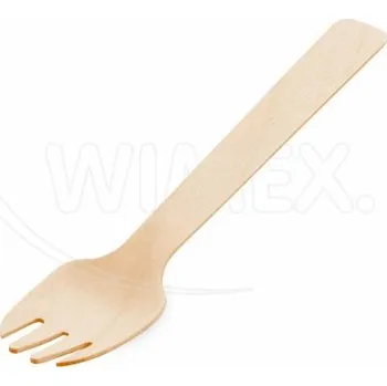 Stolování Vidlička na moučník ze dřeva 10,5 cm, 100 ks